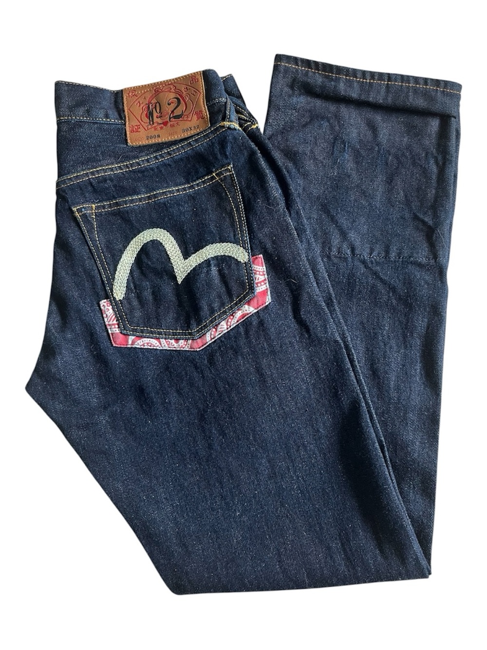 Evisu No.2 Lot 2008 Dark Wash Selvedge Denim Jeans 30x32 (Fits 30x30)